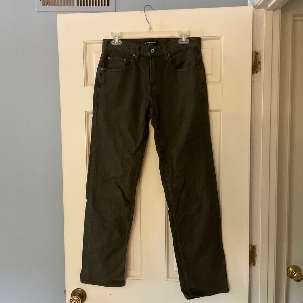 NEW Flag & Anthem Men’s Dark Green Jeans Denim Size 28x30 NWOT